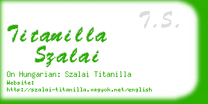 titanilla szalai business card